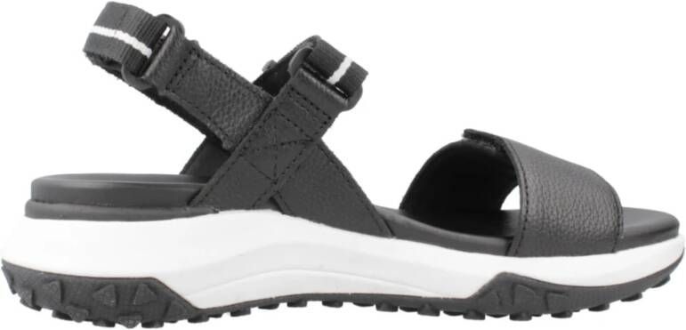 Geox Flat Sandals Black Dames