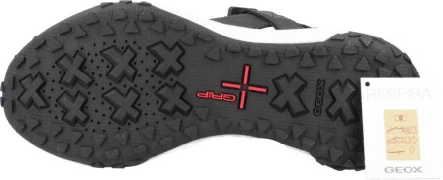 Geox Flat Sandals Black Dames