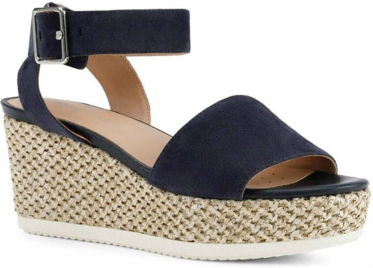 Geox Flat Sandals Blauw Dames