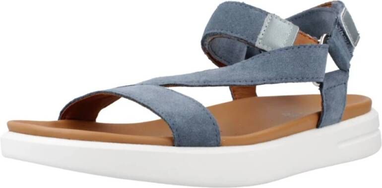 Geox Flat Sandals Blue Dames