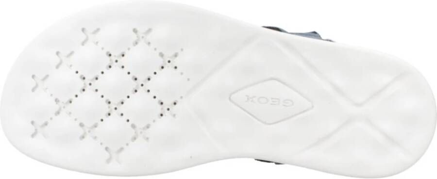 Geox Stijlvolle platte sandalen voor vrouwen Blue Dames