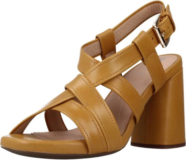 Geox Flat Sandals Brown Dames