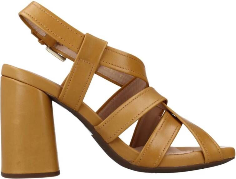 Geox Flat Sandals Brown Dames