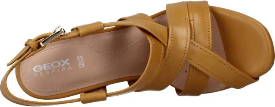 Geox Flat Sandals Brown Dames