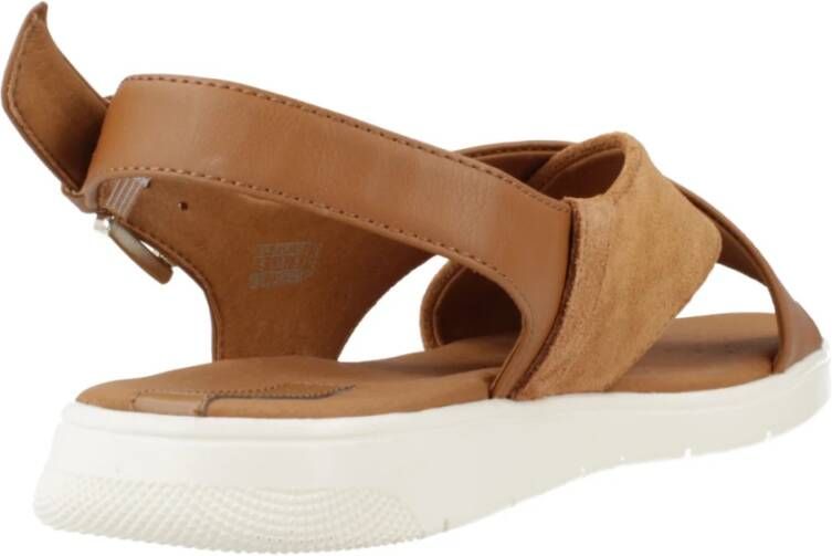 Geox Flat Sandals Brown Dames