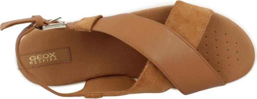 Geox Flat Sandals Brown Dames