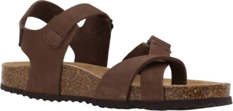 Geox Flat Sandals Brown Dames