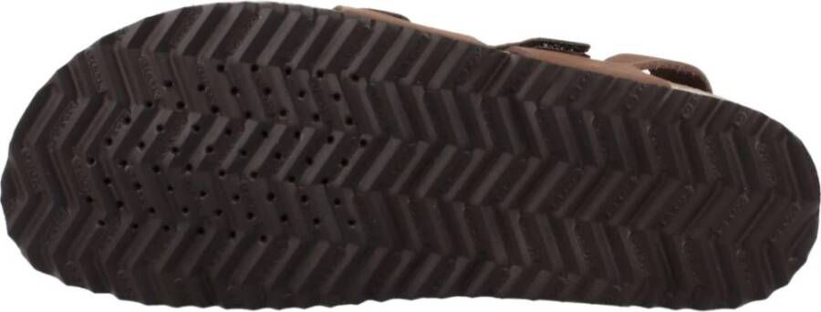 Geox Stijlvolle platte sandalen voor vrouwen Brown Dames