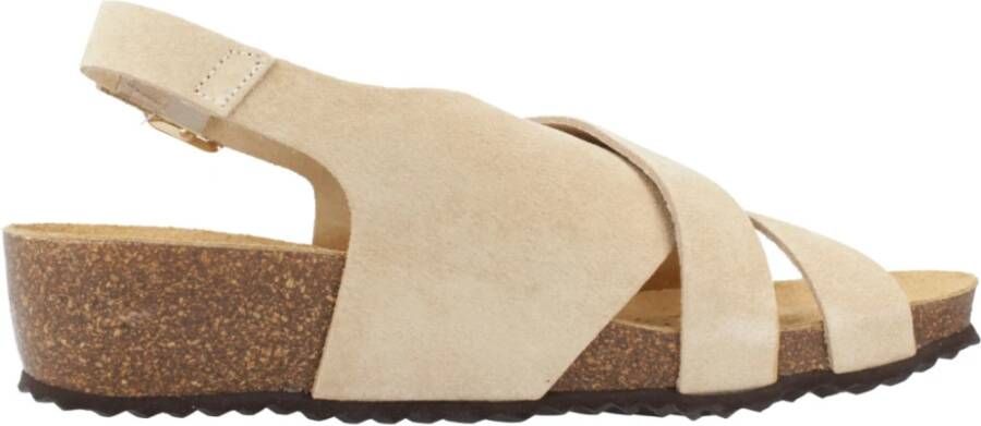 Geox Comfortabele platte sandalen voor vrouwen Brown Dames