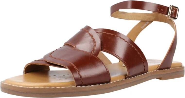 Geox Flat Sandals Brown Dames