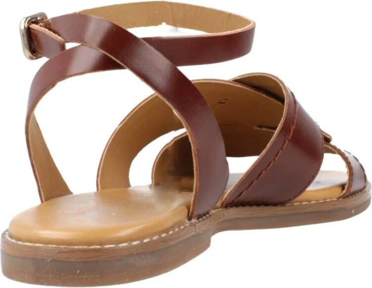 Geox Flat Sandals Brown Dames