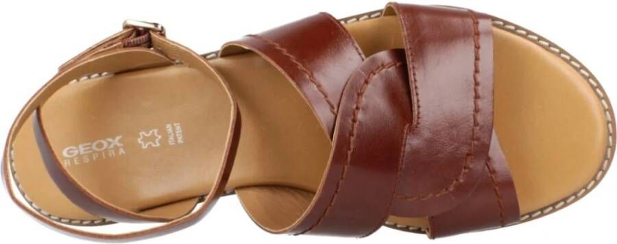 Geox Flat Sandals Brown Dames