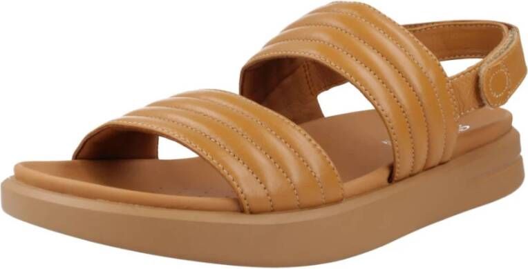 Geox Flat Sandals Brown Dames