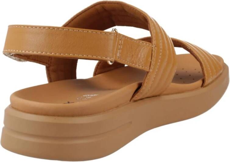 Geox Flat Sandals Brown Dames