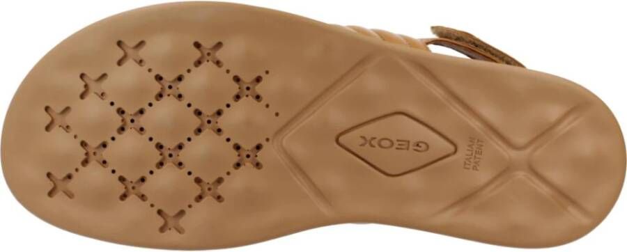 Geox Flat Sandals Brown Dames