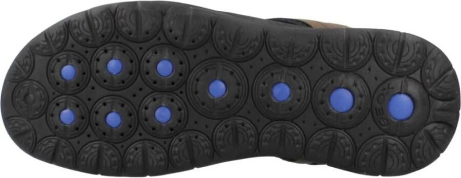 Geox Stijlvolle platte sandalen voor mannen Green Heren
