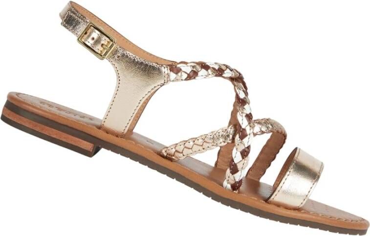 Geox Flat Sandals Geel Dames