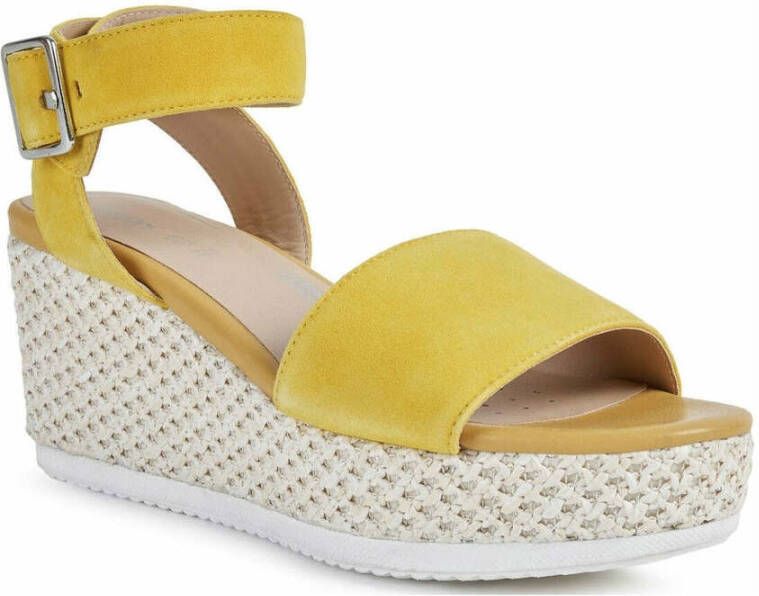 Geox Flat Sandals Geel Dames