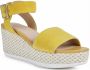 Geox Gele platte sandalen voor vrouwen Yellow Dames - Thumbnail 4
