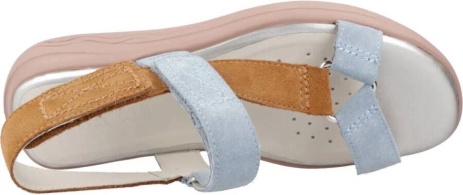 Geox Comfortabele platte sandalen voor vrouwen Multicolor Dames