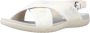 Geox Stijlvolle Platte Sandalen White Dames - Thumbnail 3