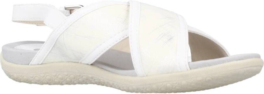 Geox Flat Sandals White Dames