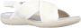 Geox Stijlvolle Platte Sandalen White Dames - Thumbnail 6