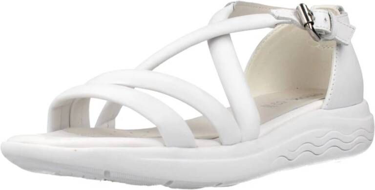 Geox Flat Sandals White Dames