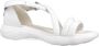 Geox Stijlvolle Platte Sandalen voor Vrouwen White Dames - Thumbnail 6