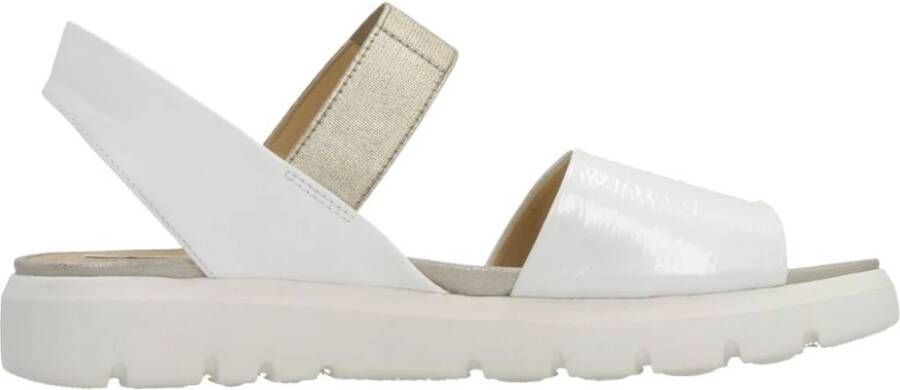 Geox Flat Sandals White Dames