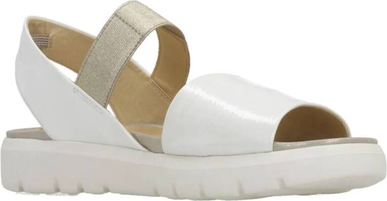 Geox Flat Sandals White Dames