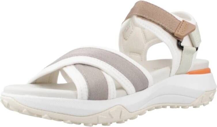 Geox Flat Sandals White Dames