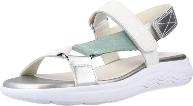 Geox Flat Sandals White Dames