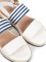 Geox Witte Blauwe Casual Platte Sandalen White Dames - Thumbnail 10