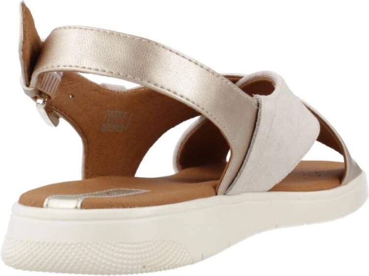 Geox Stijlvolle platte sandalen Yellow Dames
