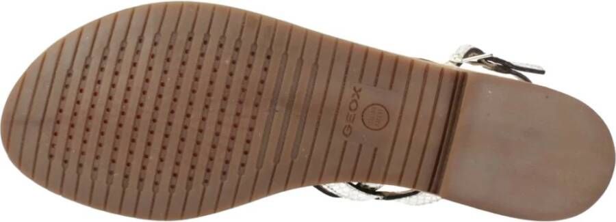 Geox Stijlvolle platte sandalen voor vrouwen Yellow Dames