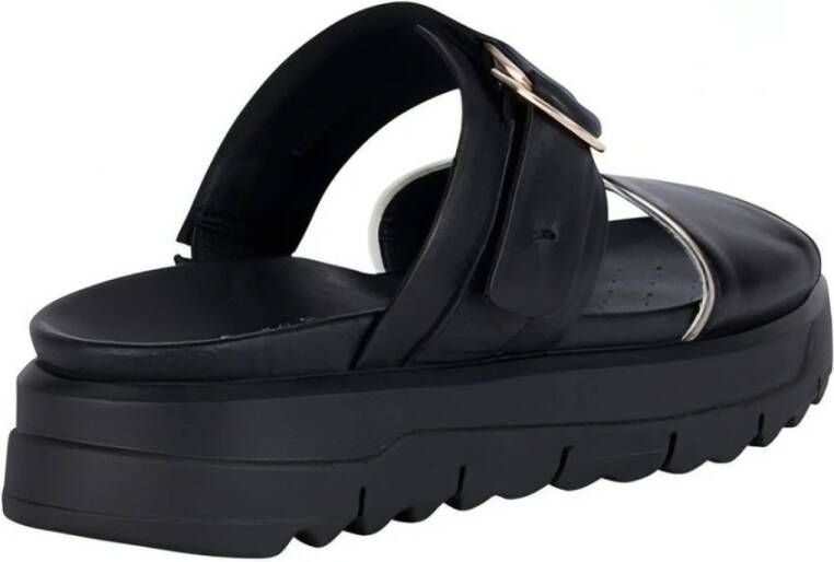 Geox Flat Sandals Zwart Dames