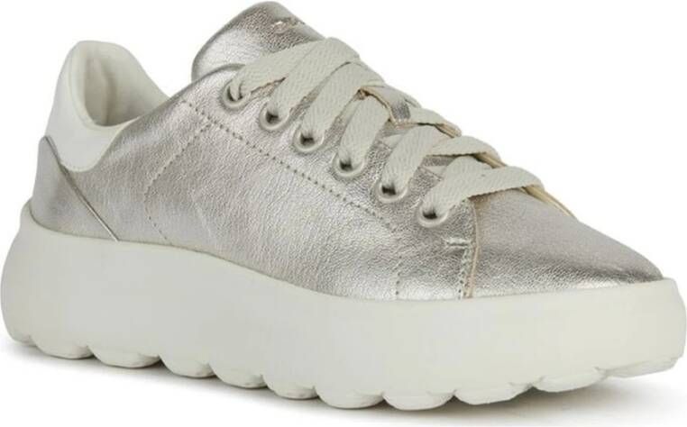 Geox Gouden Sneakers Ec4.1 voor Vrouwen Gray Dames