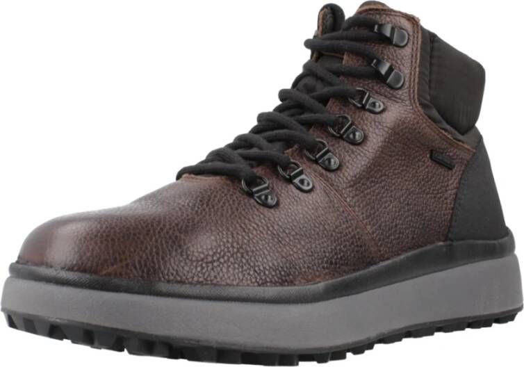 Geox Granito Veterschoenen met Grip Brown Heren