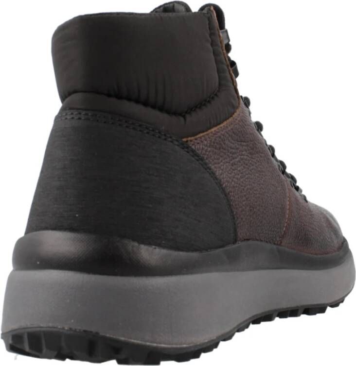 Geox Granito Veterschoenen met Grip Black Heren