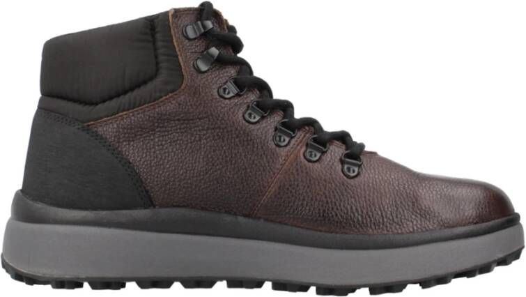 Geox Granito Veterschoenen met Grip Black Heren