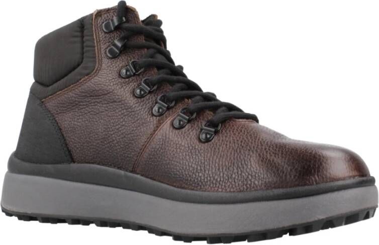 Geox Granito Veterschoenen met Grip Black Heren