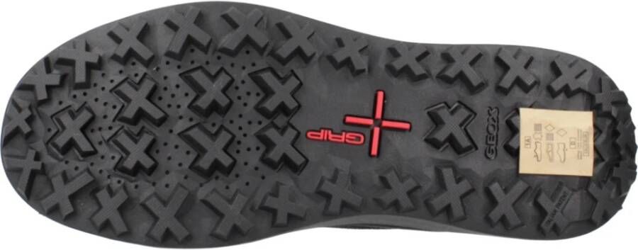Geox Granito Veterschoenen met Grip Black Heren