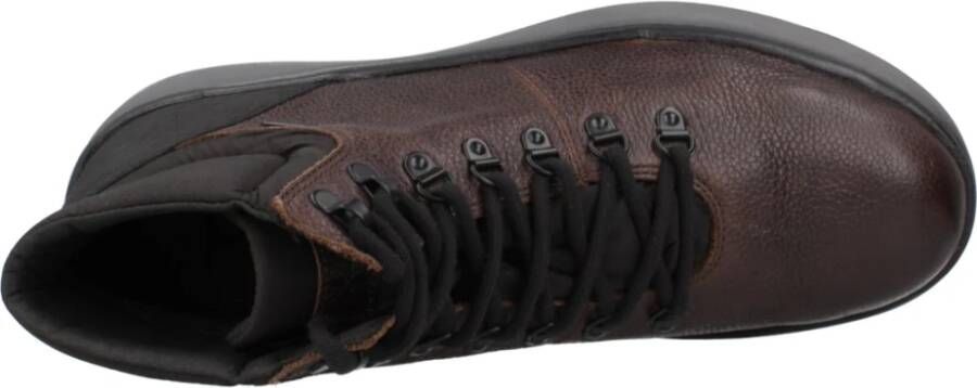 Geox Granito Veterschoenen met Grip Black Heren