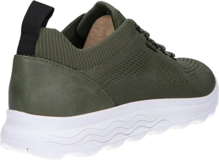 Geox Groene casual textielen sneakers oor heren Green Heren