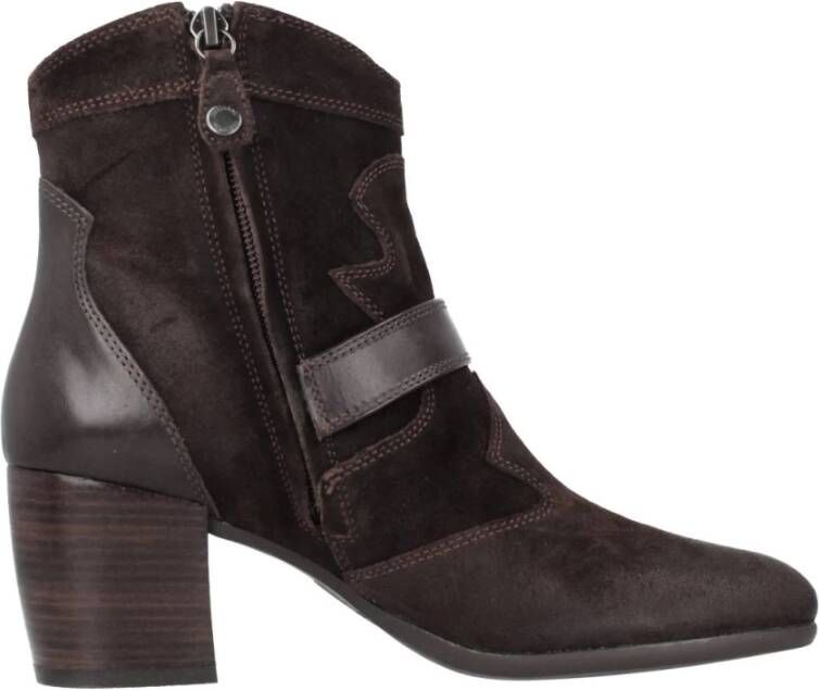 Geox Heeled Boots Brown Dames