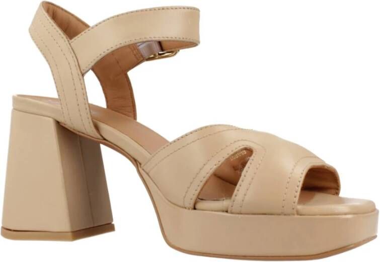 Geox High Heel Sandals Brown Dames