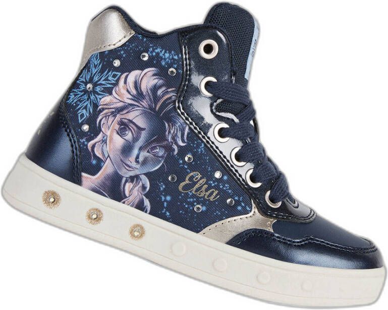 Geox Hoge sportschoenen voor meisjes Skylin Blauw Dames