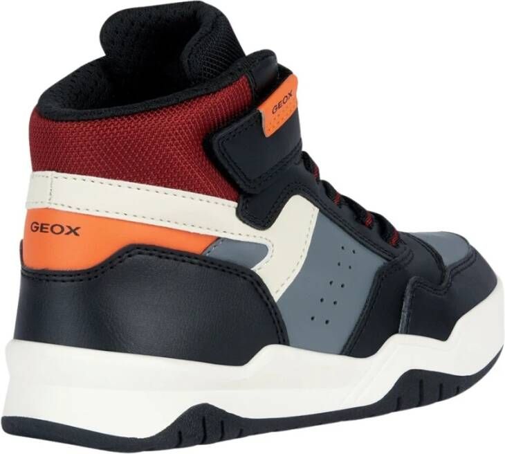 Geox Kids Sportschoenen met hoge hakken voor jongens Perth Zwart Heren