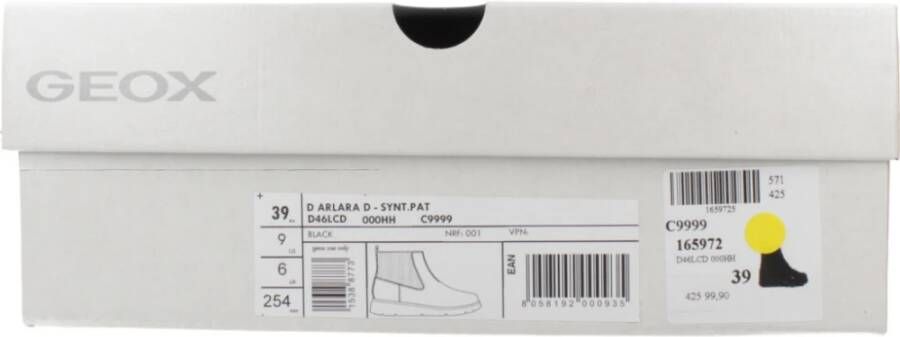 Geox Klassieke Chelsea Boots van zwart leer